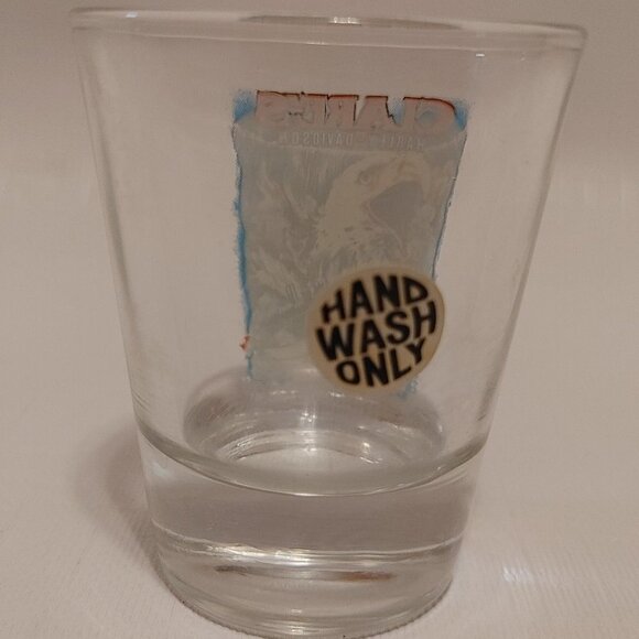 Clare's Harley Davidson Shot Glass Bald Eagle Chopper Niagara Falls - Picture 2 of 2